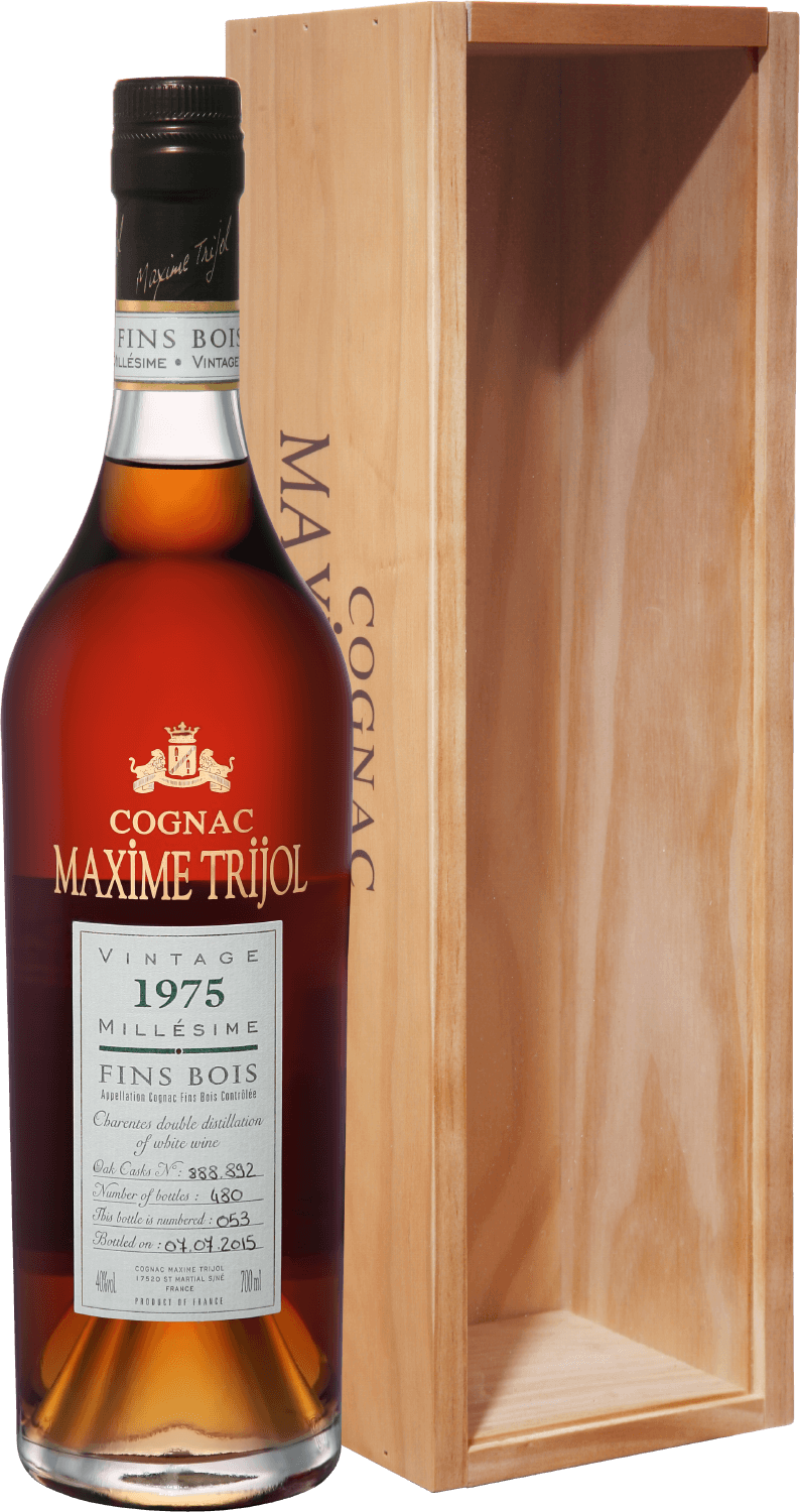 Максим Трижоль Коньяк Фэн Буа 1975 в подарочной упаковке 1975 0.7 л