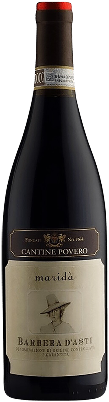 Барбера д'Асти DOCG Марида Кантине Поверо 0.75 л