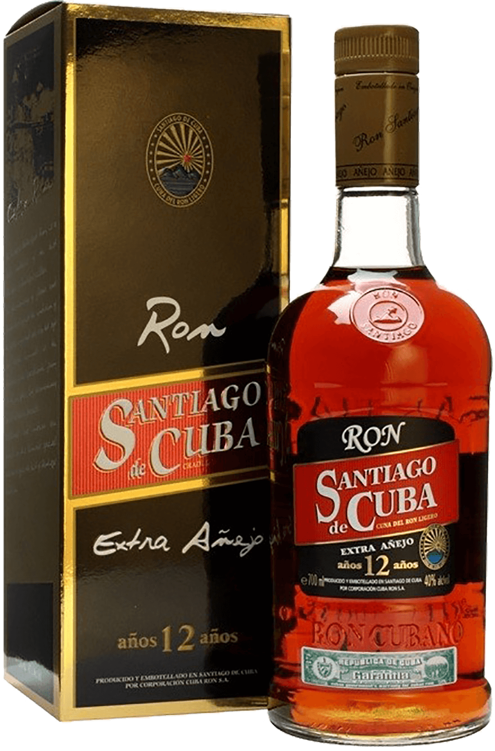 Сантьяго де Куба Экстра Аньехо 12 лет в подарочной упаковке 0.7 л