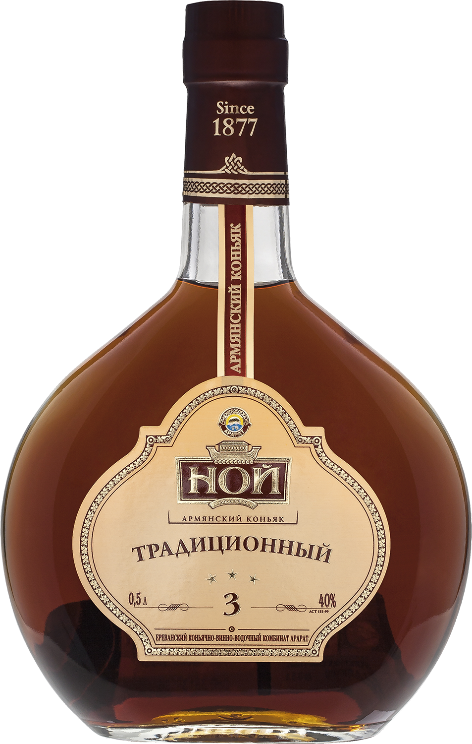 НОЙ Традиционный 3 года в п/у 0.5&nbsp;л