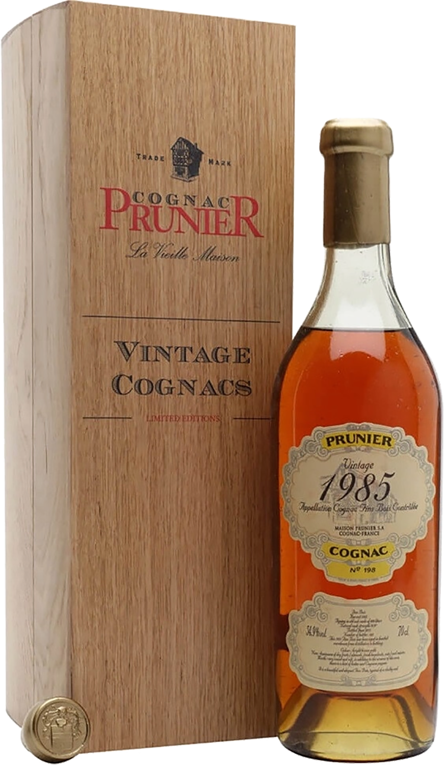 Прунье 1985 Фэн Буа Коньяк в деревянном футляре 1985 0.7&nbsp;л