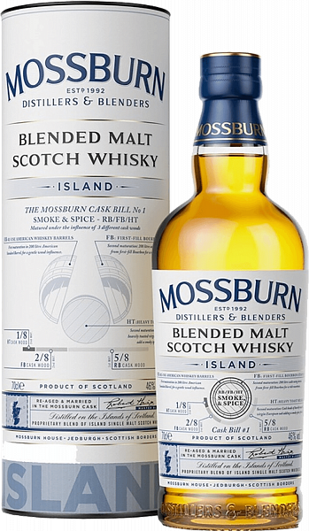 Mossburn Signature Casks Island Blended Malt Scotch Whisky , 0.7 л
