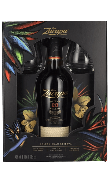 Zacapa Centenario Solera Gran Reserva 23 y.o. (gift box with 2 glasses), 0.7 л в Рязани