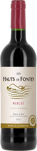 Les Hauts de Fontey Cuvee Reservee Merlot Pays d'Oc IGP, 0.75 л в Рязани