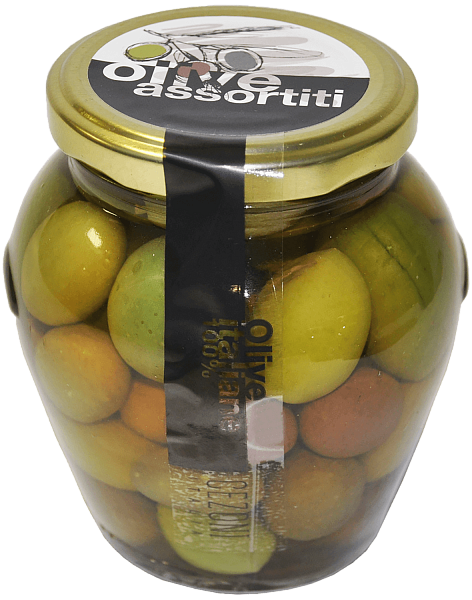 Mixed Olives with pits Cezoni
