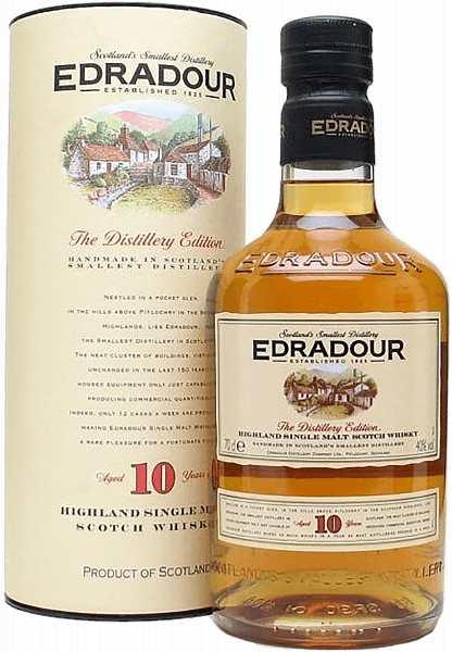 Edradour Highland Single Malt Scotch Whisky 10 y.o. (gift box), 0.7 л