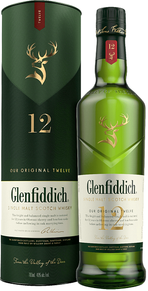 Glenfiddich 12 y.o. Single Malt Scotch Whisky (gift box), 0.7 л в Рязани