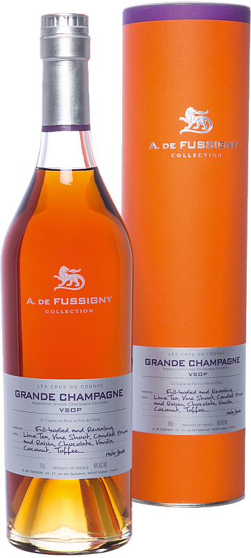 А де Фуссиньи Коллексьон Гранд Шампань Коньяк VSOP в подарочной упаковке 0.7 л