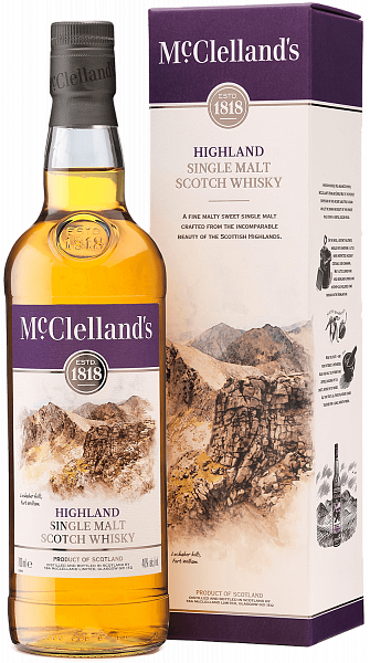 McClelland's Highland single malt scotch whisky (Подарочная упаковка), 0.7 л в Рязани