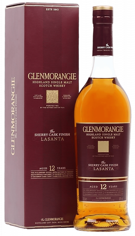 Гленморанджи Ласанта 12 лет шотландский односолодовый виски в подарочной упаковке 0.7 л