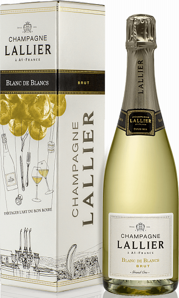 Lallier Blanc de Blancs Brut Grand Cru Champagne AOC (Подарочная упаковка), 0.75 л в Рязани