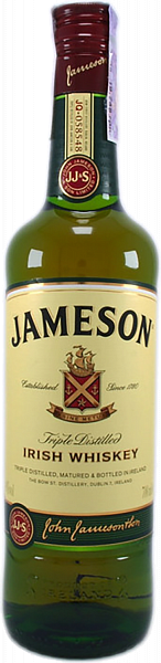Jameson Triple Distilled Irish Whiskey, 0.7 л в Рязани