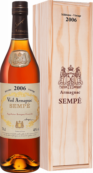 Sempe Vieil Vintage 2006 Armagnac AOC (gift box), 0.7 л