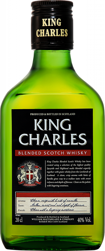 Кинг Чарльз Блендед купажированный виски 0.2 л