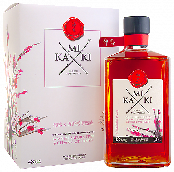 Kamiki Sakura Wood Blended Malt Whisky (gift box), 0.5 л