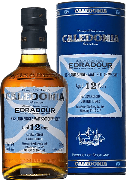 Edradour Caledonia Highland Single Malt Scotch Whisky 12 y.o. (gift box), 0.7 л в Рязани