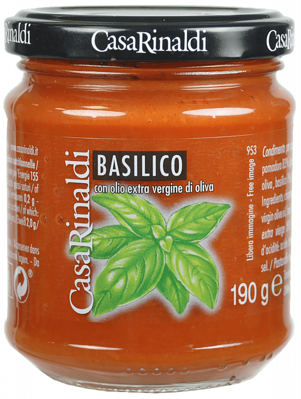 Соус томатный с базиликом Каза Ринальди 190г