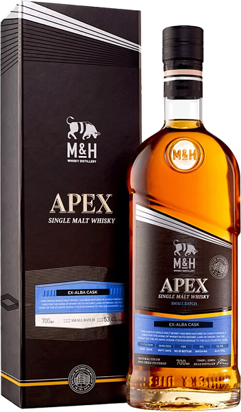 M&H Apex ex-Alba Cask Single Malt Whiskey (Подарочная упаковка), 0.7 л в Рязани