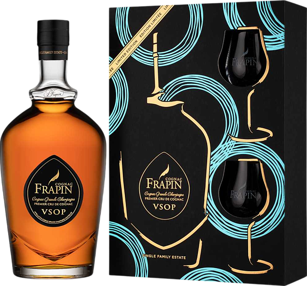Коньяк Frapin Grande Champagne Premier Grand Cru du Cognac VSOP (gift box whis 2 glasses), 0.7 л в Рязани