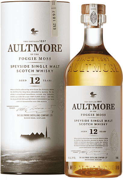 Aultmore 12 Years Old Speyside Single Malt Scotch Whisky (gift box), 0.7 л